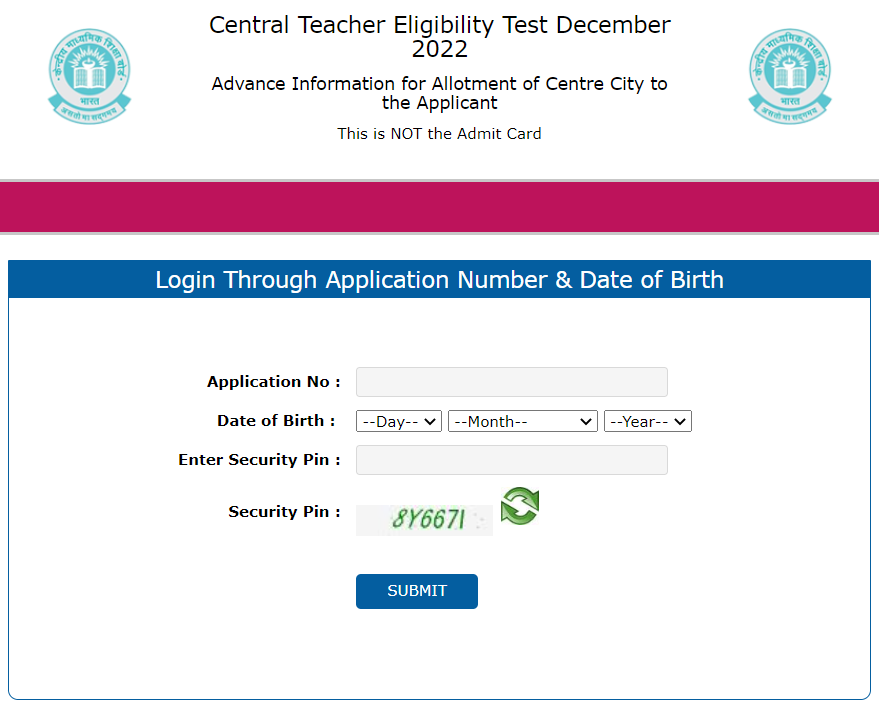 CTET December 2022 Admit Card: Candidates should keep in mind that CBSE has issued the pre-admit card allotted to Centre City for the CTET 2022 exam on Dec. 20. CTET 2022 admit card and exam dates will be released by the board very soon.